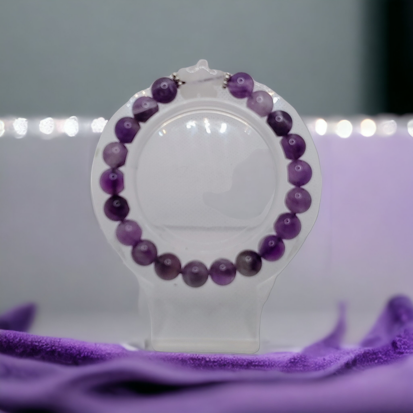 Dream Amethyst Natural Crystal Bracelet