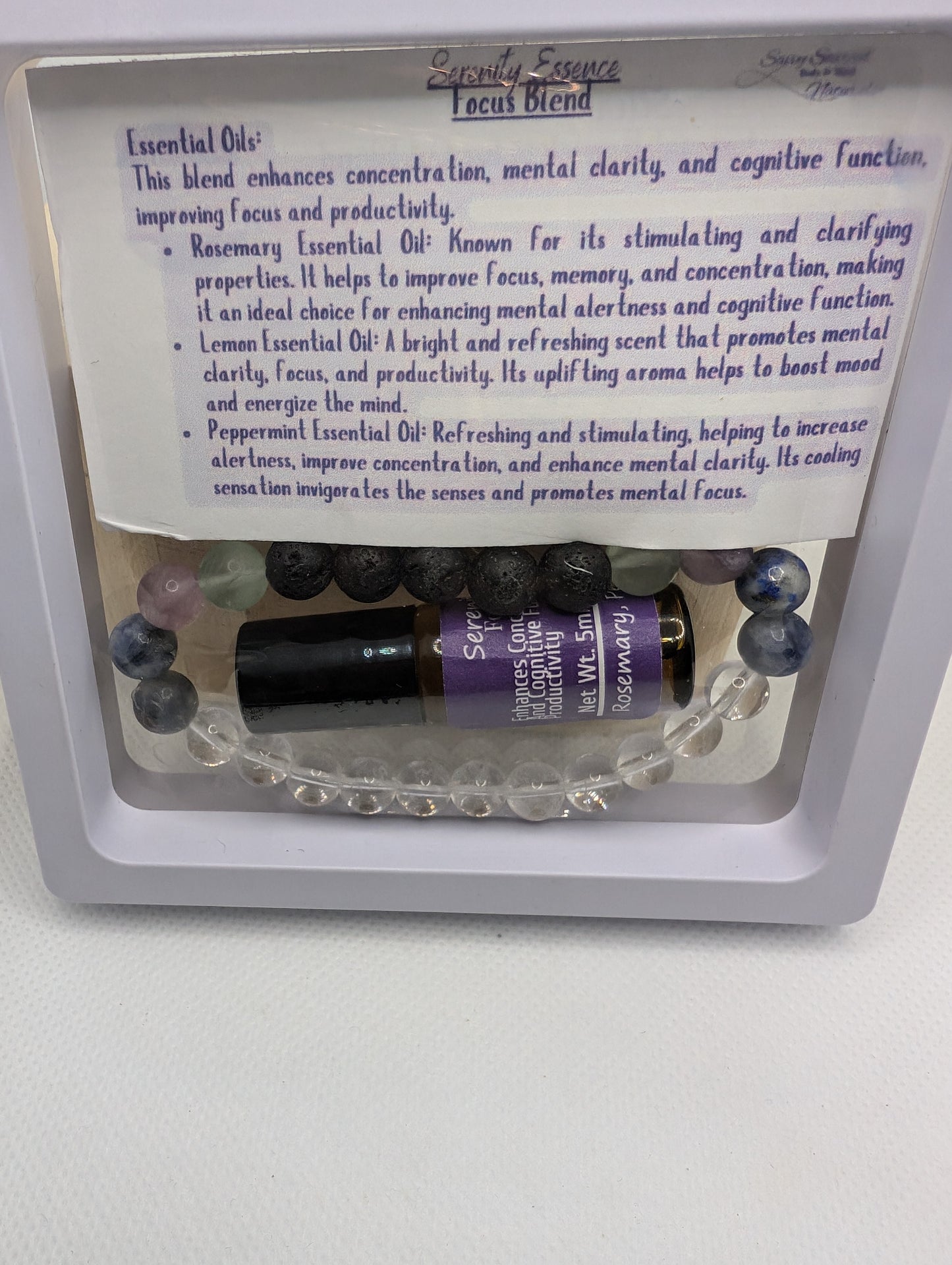 Serenity Essence Crystal Infused Focus Blend & Bracelet