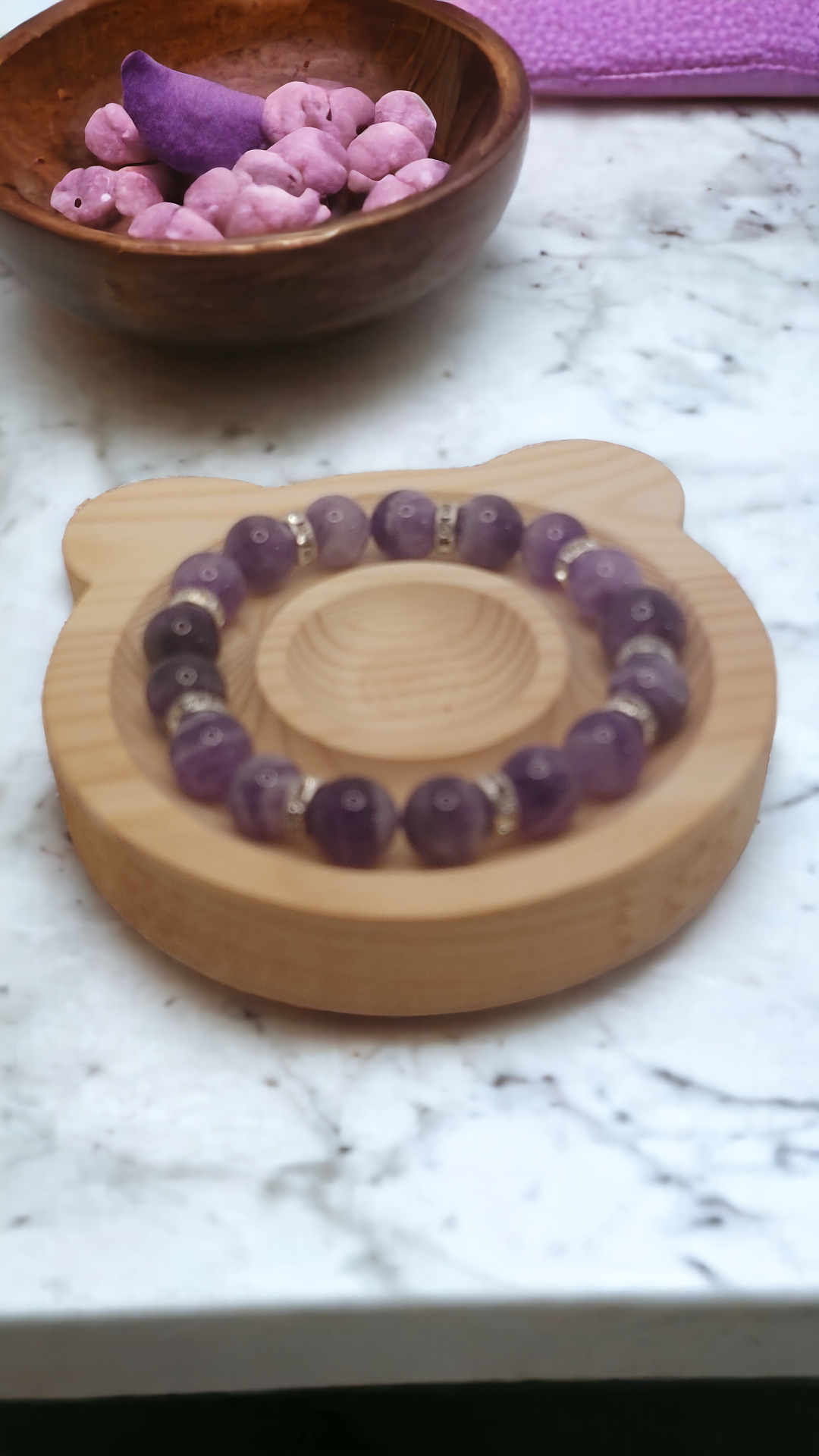 Dream Amethyst Natural Crystal Bracelet