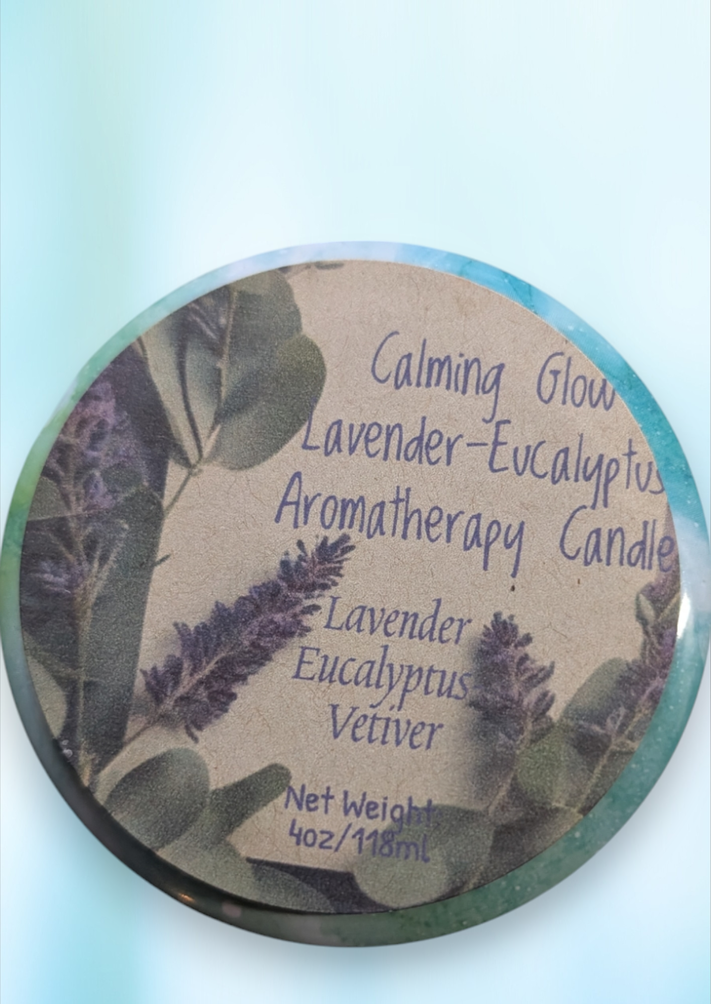 Calming Glow Lavender-Eucalyptus Aromatherapy Candle