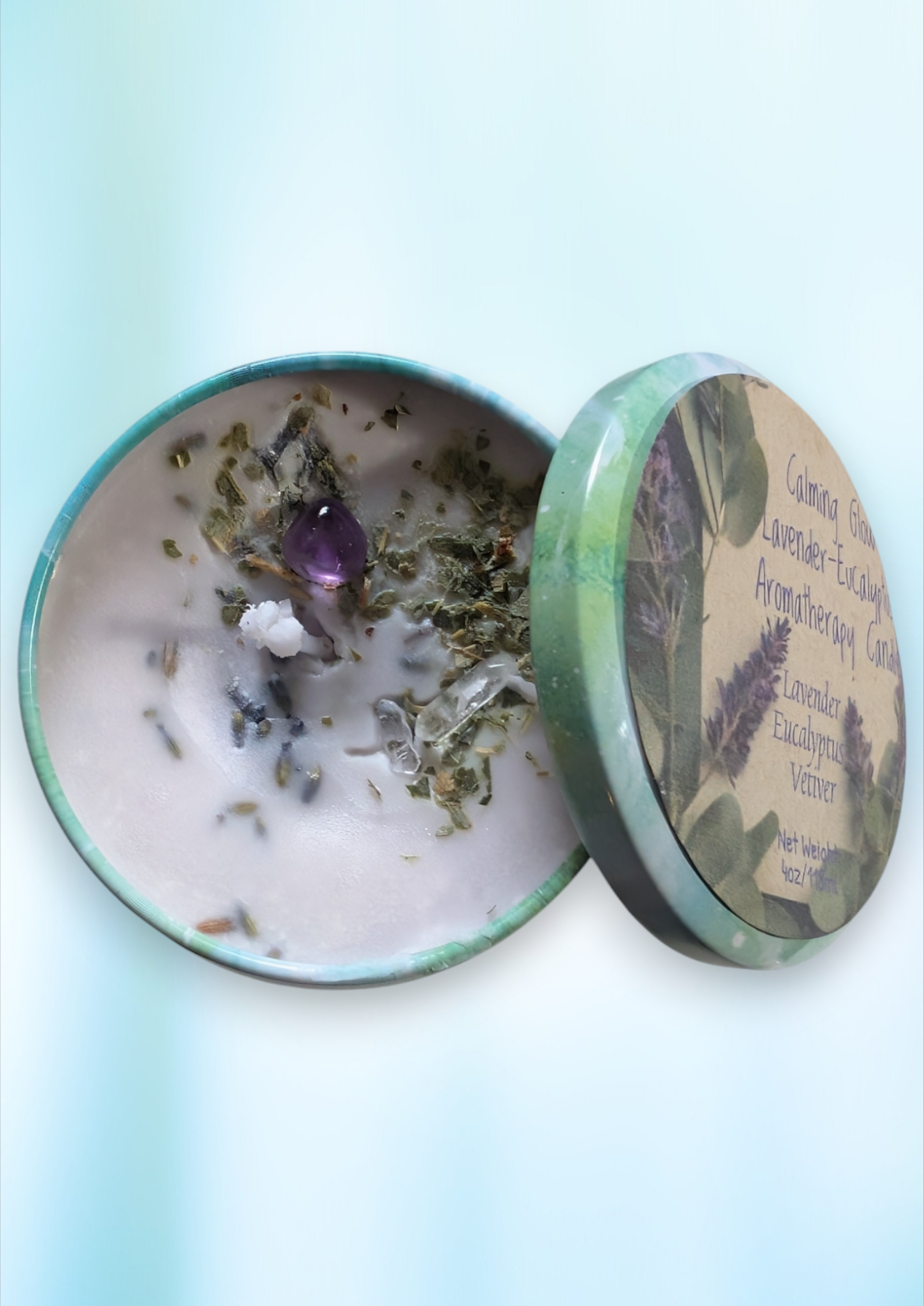 Calming Glow Lavender-Eucalyptus Aromatherapy Candle