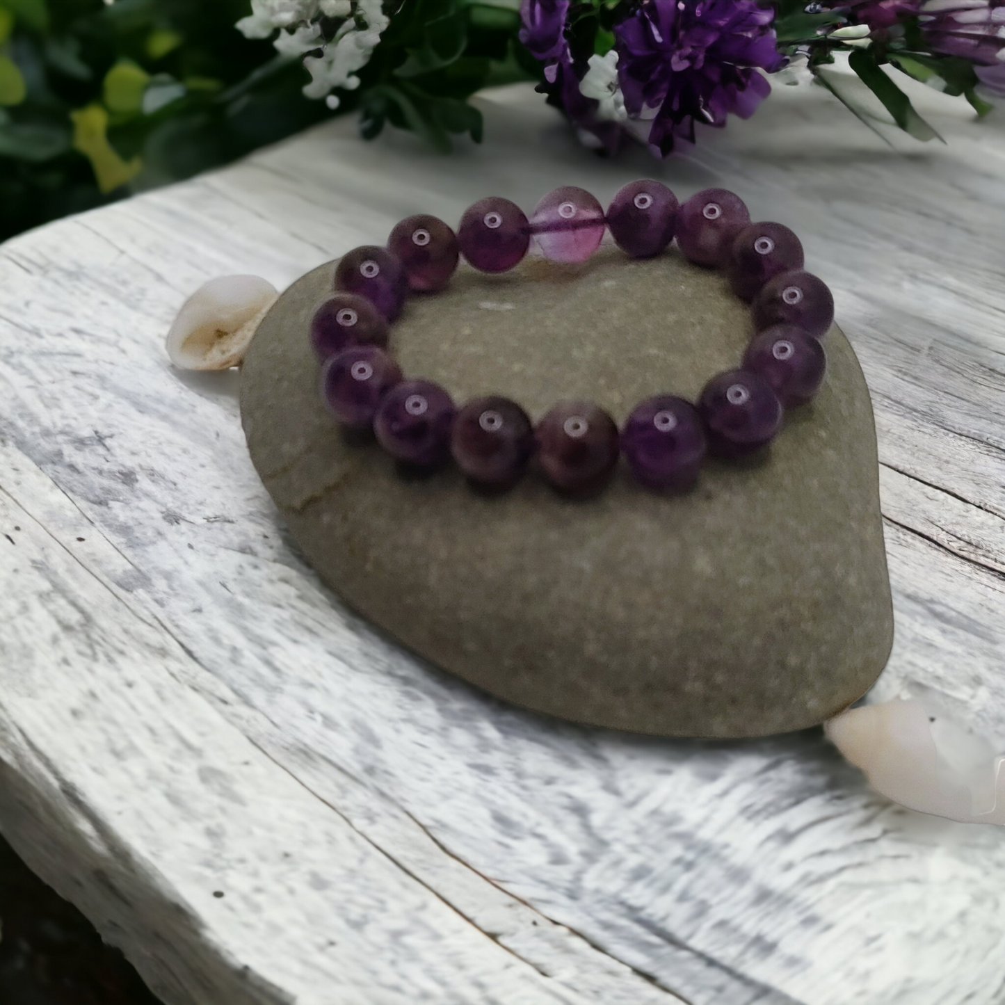 Dream Amethyst Natural Crystal Bracelet