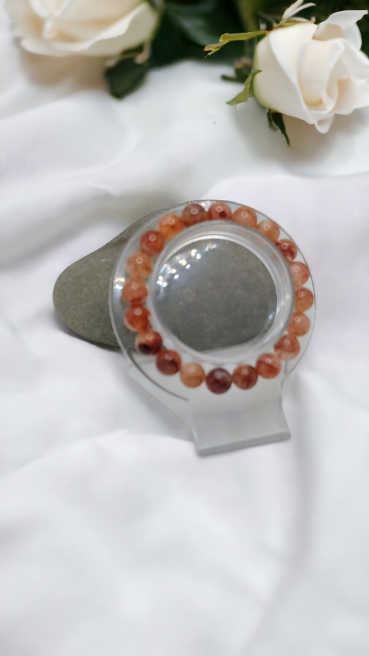 Fire Quartz Crystal Bracelet