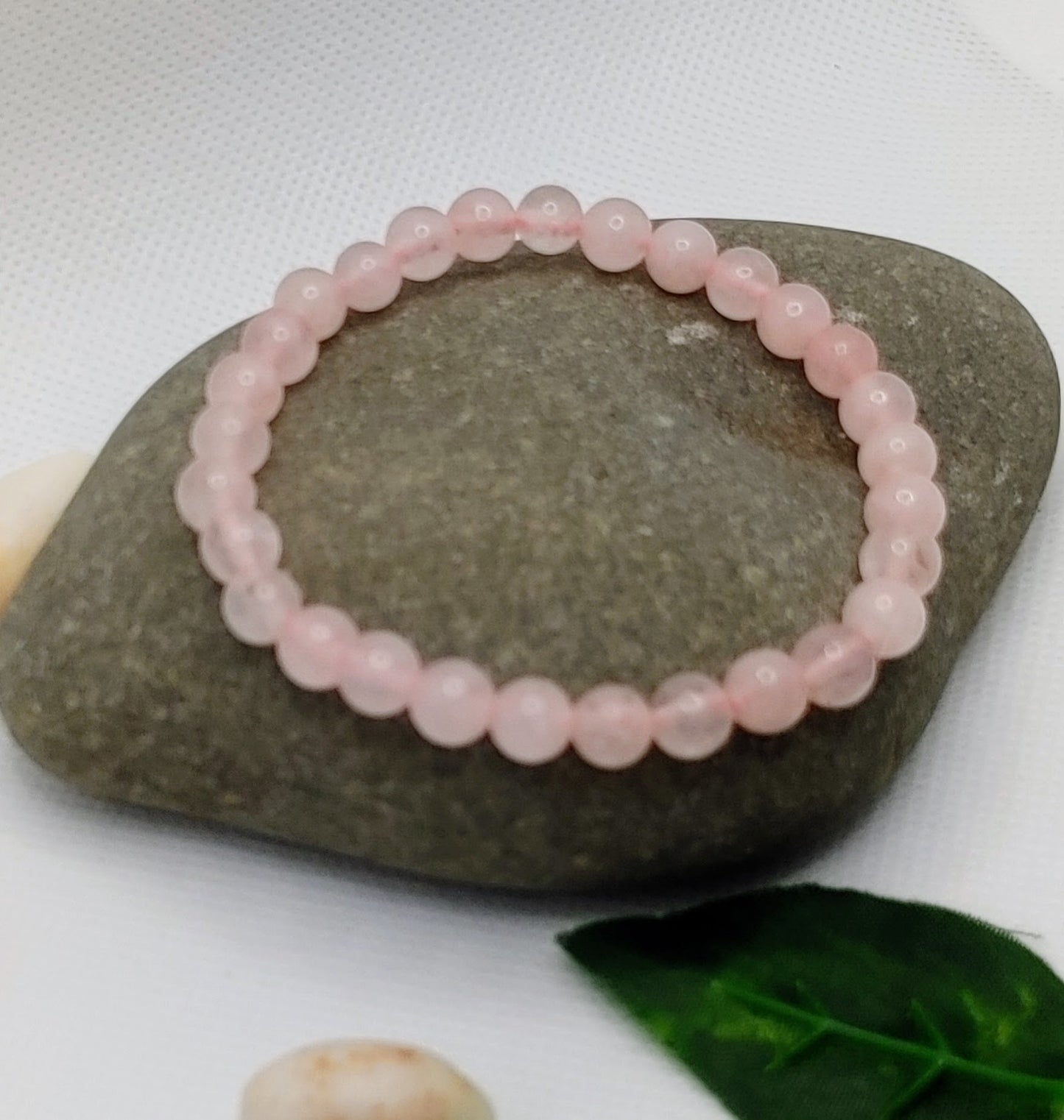 Rose Quartz Natural Crystal Bracelet